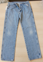 Wrangler Straight Leg Blue Jeans w/ Light Wash W32 L R - £9.20 GBP