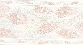 Dundee Deco BD6003 Prepasted Wallpaper Border - Abstract Beige, Pink Bru... - £9.45 GBP