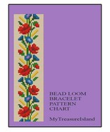 Bead Loom Floral Border 3 Multi-Color Bracelet Patterns PDF BP_28 - $93.60 MXN