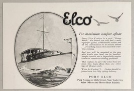 1927 Print Ad Elco Cruiser Cabin Boats Home Afloat Port Elco New York City,NY - £10.96 GBP