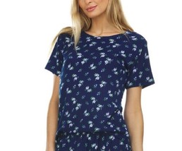 Flora by Flora Nikrooz Womens Printed Ribbed Pajama Top Only,1-Piece,Siz... - £31.65 GBP