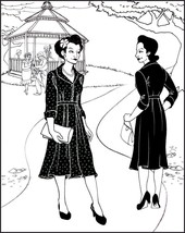 Folkwear #247 Lindy Shirtdress 1940s Dress Frock Sewing Pattern Only folkwear247 - £14.29 GBP