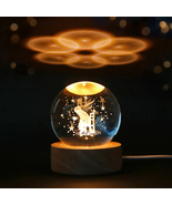 Angel Night Light, 3D Print Planet Lamp, Crystal Ball, Chirstmas Gift - £16.28 GBP+