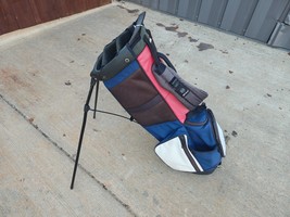 Ping Series 4 Dual Strap Golf Stand Bag White/Red/Blue w Raincover - $114.00