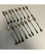 Dutch Set of 16 .835 Silver 4.25” Demitasse Spoons VKB Van Kempen &amp; Begeer - €190,43 EUR