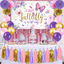 Butterfly Baby Shower Decorations for Girl, a Little Butterfly Is on the... - $35.36