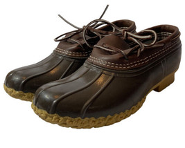 Women  L.L.Bean Rubber Moc  Moccasin Rain Duck Low Boots Shoes Size 10 N... - £30.65 GBP