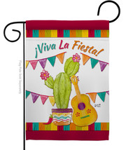 Viva La Fiesta Garden Flag Party 13 X18.5 Double-Sided House Banner - $19.97