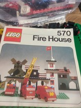 LEGO Legoland Fire-- Fire House 570-1 Vintage 1973 with Manual and Minif... - $50.00