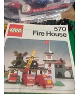 LEGO Legoland Fire-- Fire House 570-1 Vintage 1973 with Manual and Minif... - $68.38 CAD