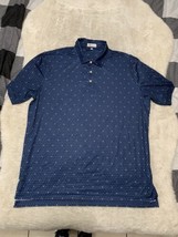 Peter Millar Summer Comfort Polo Shirt Mens XL Performance Golf Skull Print - £30.25 GBP