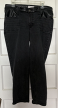 M Jeans by Maurice’s Women&#39;s Black Jeans Size 14W Slim Straight Ankle Hi... - $22.10