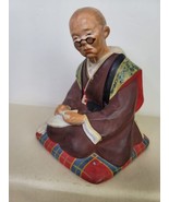 Vintage Hakata Urasaki Clay Figurine Elderly Woman with Tami Socks Hand ... - £31.16 GBP