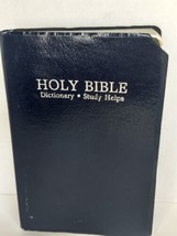 Vtg 1989 HOLY BIBLE Red Letter King James Version Dictionary Study Helps - £6.29 GBP