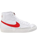 NIKE WOMEN&#39;S BLAZER MID &#39;77 CZ1055 101 WHITE/RED/SAIL SHOES SNEAKERS Siz... - $76.26 CAD