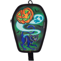 Kreepsville 666 Black Halloween Cat Pumpkin Grave Coffin Hip Clip Pouch ... - £23.14 GBP