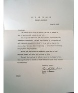 Vintage A Welcome Letter From The City Of Fremont Michigan 1955 - $74.44 MXN