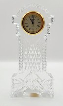 Vintage Waterford Leaded Crystal Desk Mantel Shelf Clock 5.5&quot; Tall Not Tested  - £22.53 GBP