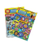 Okie Dokee Sticker Activity Pack 2 Sheets Monsters Hockey Reusable - $166.08 MXN