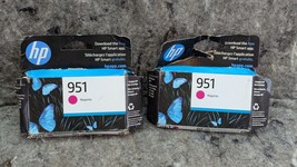 2 x HP 951 CN051AN Magenta Ink Cartridge OEM Genuine Factory Sealed (EXP... - $14.99