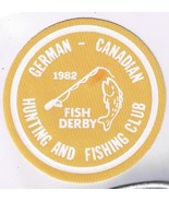 German Canadian Hunting &amp; Fishing Club 1982 Sew On Patch 4 1/2&quot; Diameter - £7.38 GBP