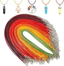 100 Necklace Cords Braided Waxed 20&quot; 1.5mm Jewelry Making Supplies Bulk ... - $24.74