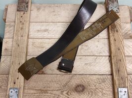 1pcs USSR Soviet Army Uniform Belt GREEN Buckle Russian Army Belt, Size 2 - $26.73