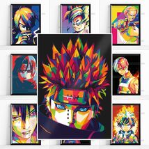Anime Manga Stained Glass Effect Wall Art Poster Print Home &amp; Decor Glos... - $12.99+