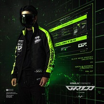 KRMLN Techwear Cybernetic Series Type -Grid- Cyber Jacket - $105.00