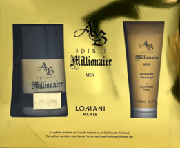 AB Spirit Millionaire by Lomani Eau De Toilette 3.3oz 100 ml Spray + Lotion GIFT - £55.87 GBP