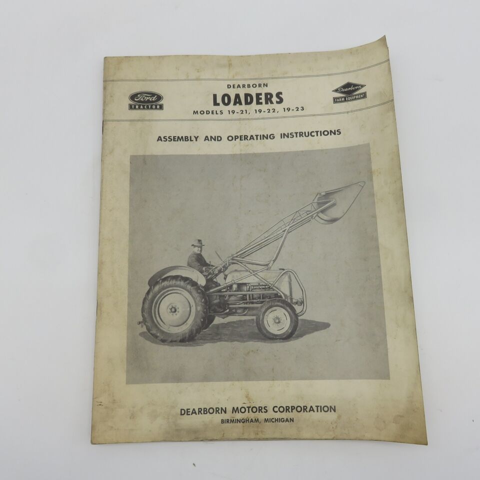 Primary image for Dearborn Loaders 19-21 19-22 19-23 Assembly & Operating Instructions Vintage