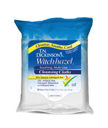 T.N. Dickinson&#39;s Witch Hazel Cleansing Cloths, 100% Natural, 25 Count - £9.51 GBP