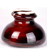 BIG 5.5&quot; Ceramic Insulator-Brown-Telegraph-Telephone-Antique-Glazed-Vtg - €32,47 EUR