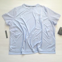 Nike Women Miler Short Sleeve Plus Shirt - 940381 - Blue 415 - Size 2X - NWT - £15.75 GBP