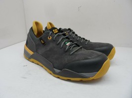 Caterpillar Men&#39;s Low-Cut Sprint Suede Alloy Toe CSA Work Shoes Grey Size 10W - £51.41 GBP