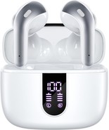 Tagry Bluetooth Headphones True Wireless Earbuds 60H Playback Led Power ... - $39.92