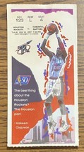 NBA Rockets Vs Raptors Feb 20th 1997 Ticket Stub Autographed Signed Warren Moon - £15.31 GBP