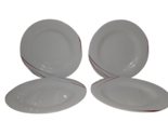 Arcoroc Domitille  Dinner Plates, 9.5&quot; France, White Glass, Set of 4, Re... - $27.65