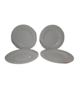 Arcoroc Domitille  Dinner Plates, 9.5&quot; France, White Glass, Set of 4, Re... - £22.83 GBP