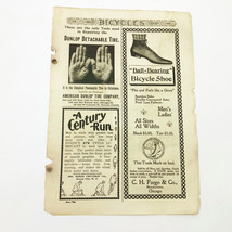 Vintage Dec 1895 Advertising Page Scribner&#39;s Magazine Dunlop Tires Premo... - $207.13 MXN