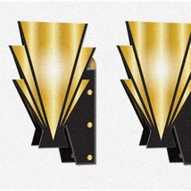 Golden Era Wall Accents - 4 Piece Set for Awards Night Decor, 15" Black/Gold - V - $31.67