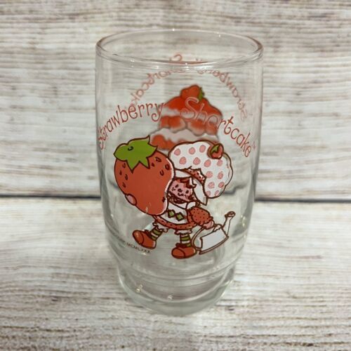 Vintage Anchor Hocking Single Strawberry Shortcake Juice Glass 4" 6.75oz - £7.81 GBP