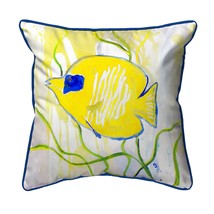 Betsy Drake Yellow Tang Small Indoor Outdoor Pillow 12x12 - £39.46 GBP