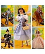 Wizard Of Oz Barbie Collection Playset 8 Dolls Hollywood Legends NFRB 1996-2000 - $247.78