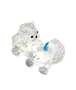 Preciosa Crystal Bear With Baby Carriage Figurine Faceted Crystal - $74.43