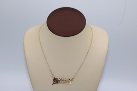 Fine 14K Yellow Gold Rope Chain Necklace with &quot;Roberto&quot; Nameplate Charm 22&quot; Long - £332.18 GBP