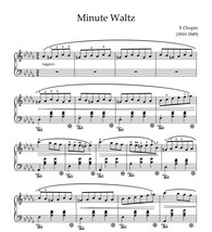 F.Chopin - Minute Waltz (Piano Sheet Music) - £1.59 GBP