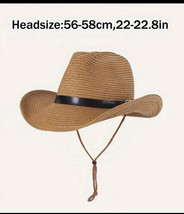 Unisex WESTERN COWBOY RODEO HAT SUMMER STRAW - $22.00