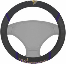 NFL Minnesota Vikings Embroidered Mesh Steering Wheel Cover by FanMats - £19.71 GBP