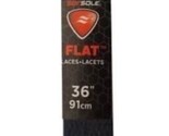 SofSole Flat Shoe Laces, 36&quot;, Black, #84861, 100% Polyester, One Pair - $5.59